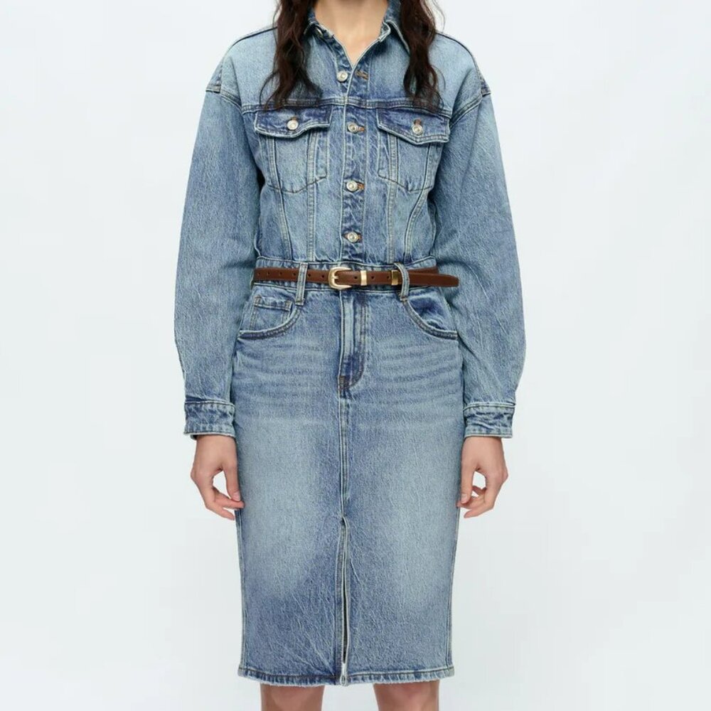 NWT Bayeas Doris Long Sleeve Denim Dress in Island – Classic Meets Cool